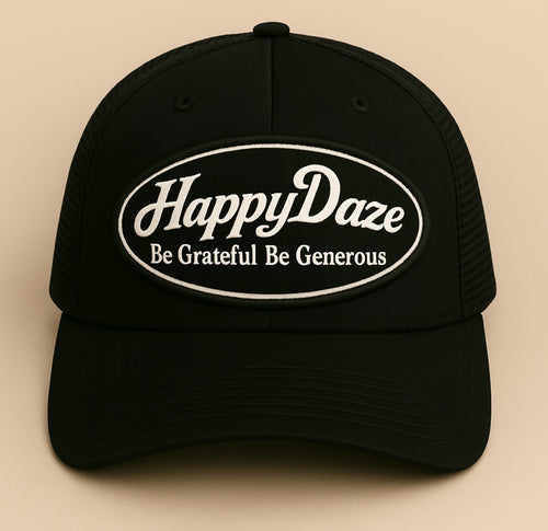 HappyDaze Trucker Hat Black